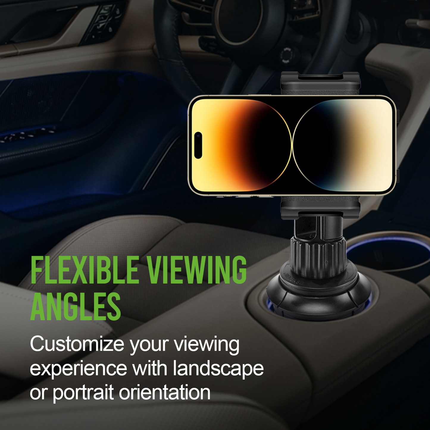Cellet Car Phone Mount Holder Car Cup Holder Phone Holder Mount, Adjustable Compatible with Apple iPhone 12 Pro Max Mini 11 SE XS XR X 8 Plus Samsung Note 20 10 Galaxy S21 S20 Moto Pixel