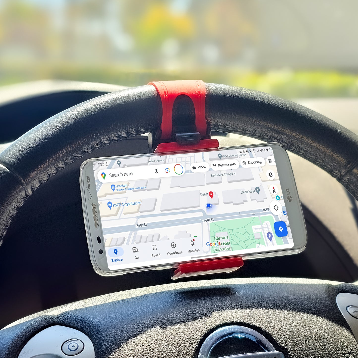 CELLET CAR STEERING WHEEL PHONE HOLDER