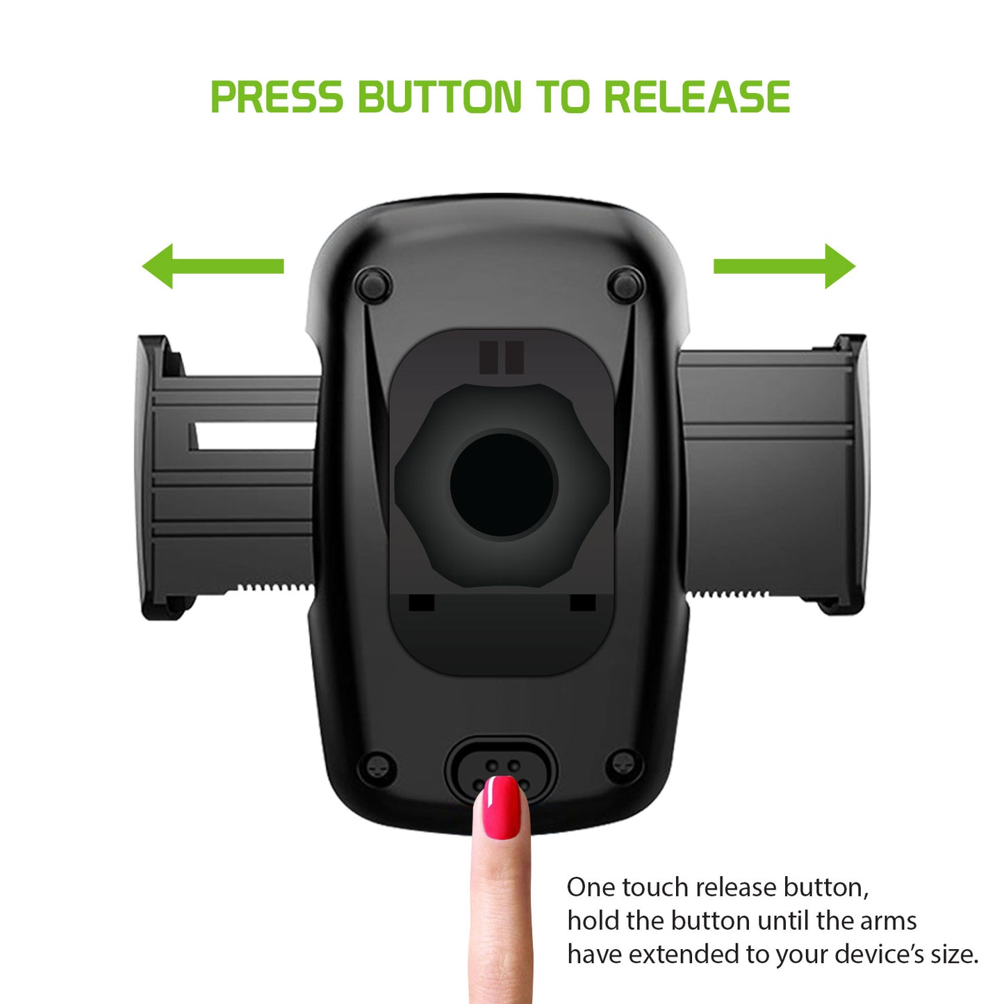 PHCN200CD - Cellet Universal CD Slot Car Phone Mount – 360° Rotating Holder with One-Touch Release, Anti-Slip Rubber Grip, Fits Smartphones Up to 3.5” Wide – Secure CD Base, Hands-Free GPS & Calling