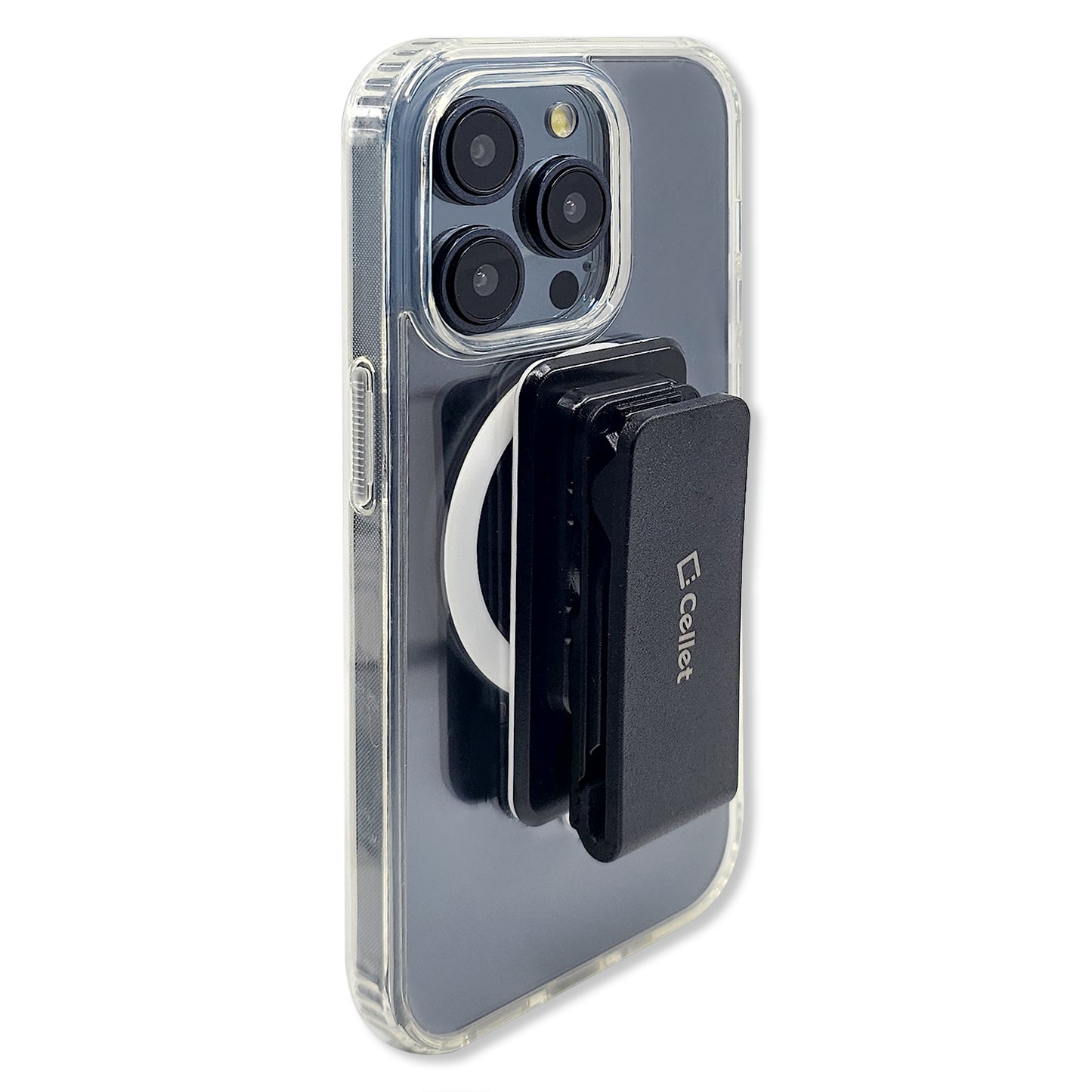 CLIPHDBK - Cellet Universal Heavy-Duty 360° Swivel Belt Clip Holder – 3M Adhesive, Rotating Phone & Case Clip for Smartphones, Radios, Remotes & More