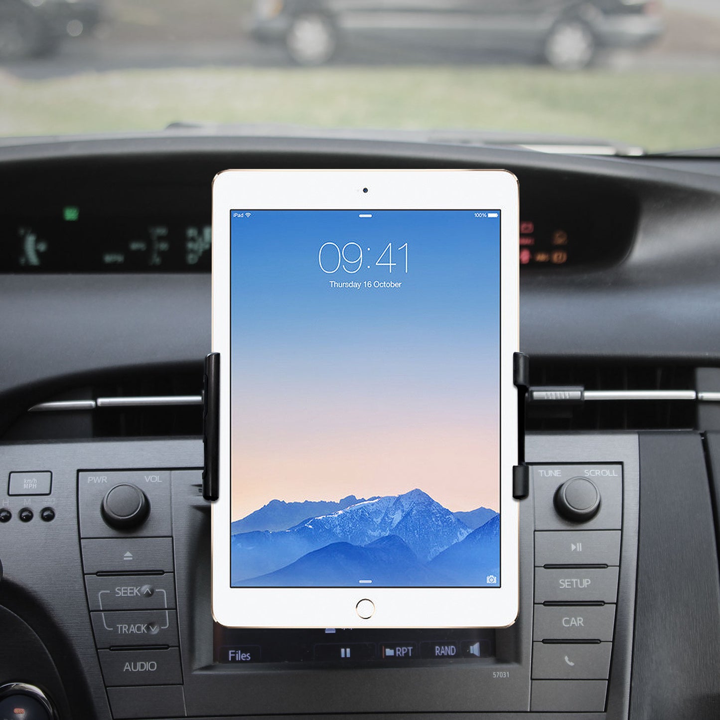 PHCDTAB- Cellet Tablet CD Slot Mount – Universal Car Tablet Holder for iPad Pro, iPad Mini, Samsung Galaxy Tab, Kindle – Fits Devices Up to 6.8” Wide, 360° Rotation, Secure Lock & Stabilizing Knob