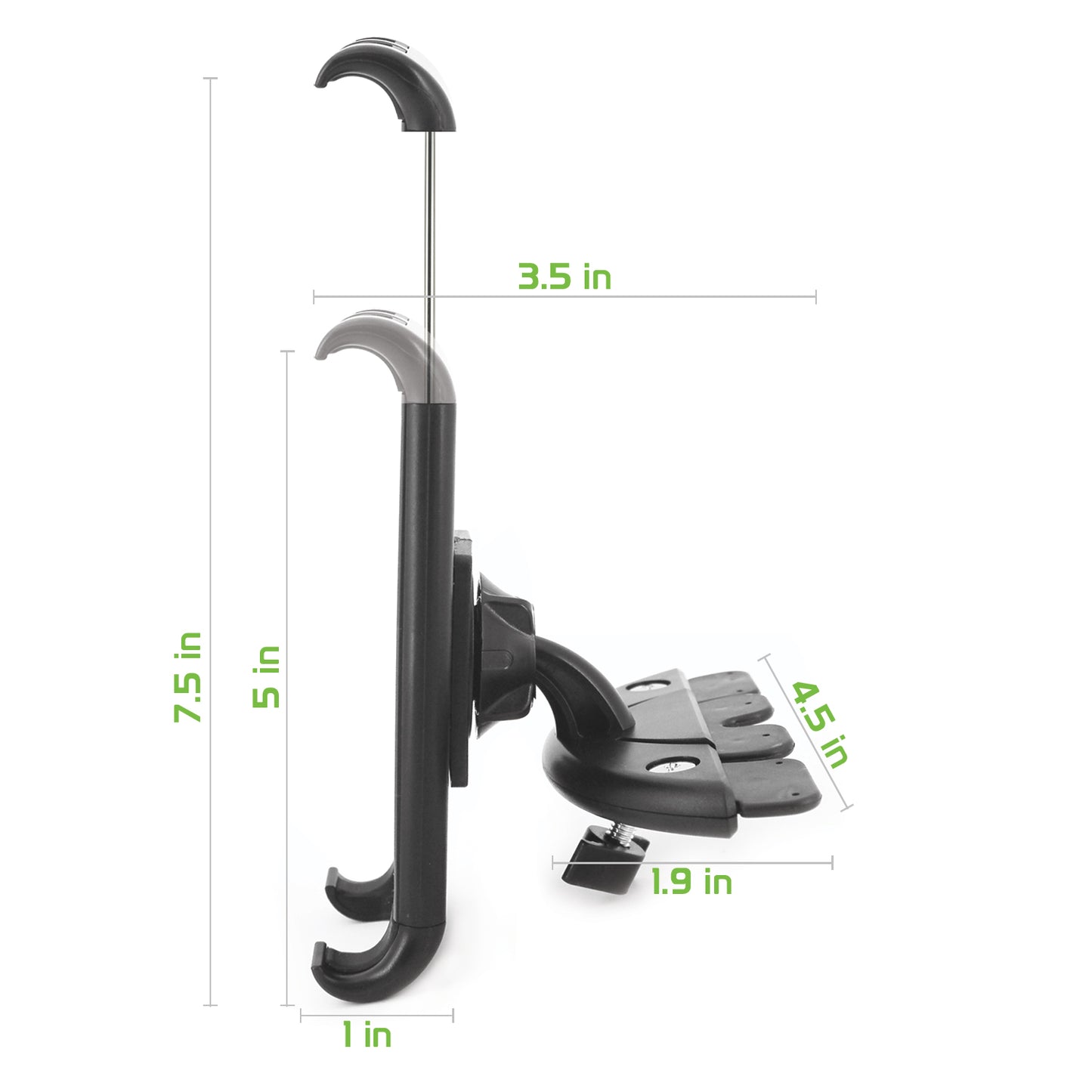 PHCDTAB- Cellet Tablet CD Slot Mount – Universal Car Tablet Holder for iPad Pro, iPad Mini, Samsung Galaxy Tab, Kindle – Fits Devices Up to 6.8” Wide, 360° Rotation, Secure Lock & Stabilizing Knob