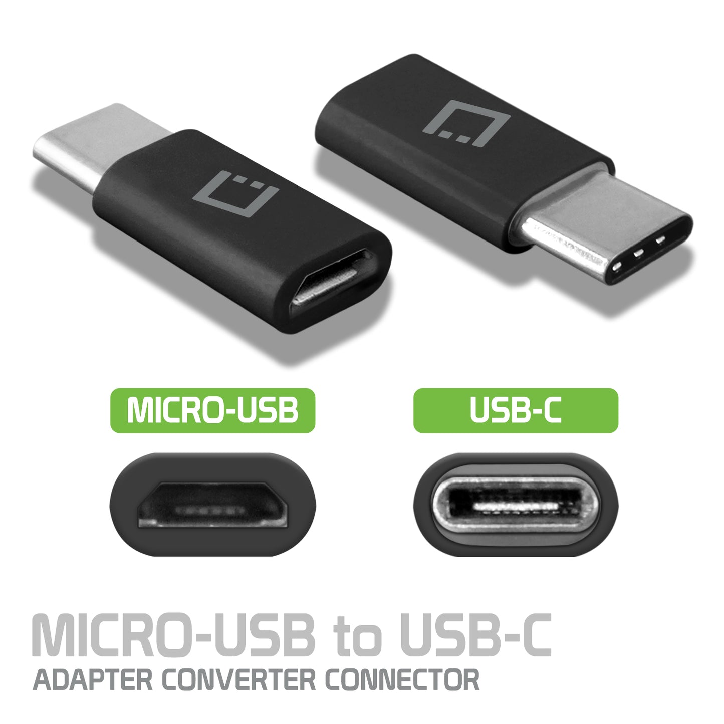 CNMICCBK - Cellet Micro USB to USB-C Adapter Converter Connector - Black