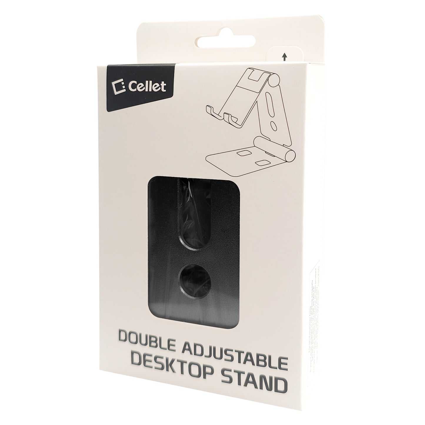 PHALUBK_FA - Adjustable Desktop Stand, Heavy Duty Adjustable Aluminum stand with 270 Degree Rotation for Smartphones, Tablets, iPads and Nintendo Switch – Black