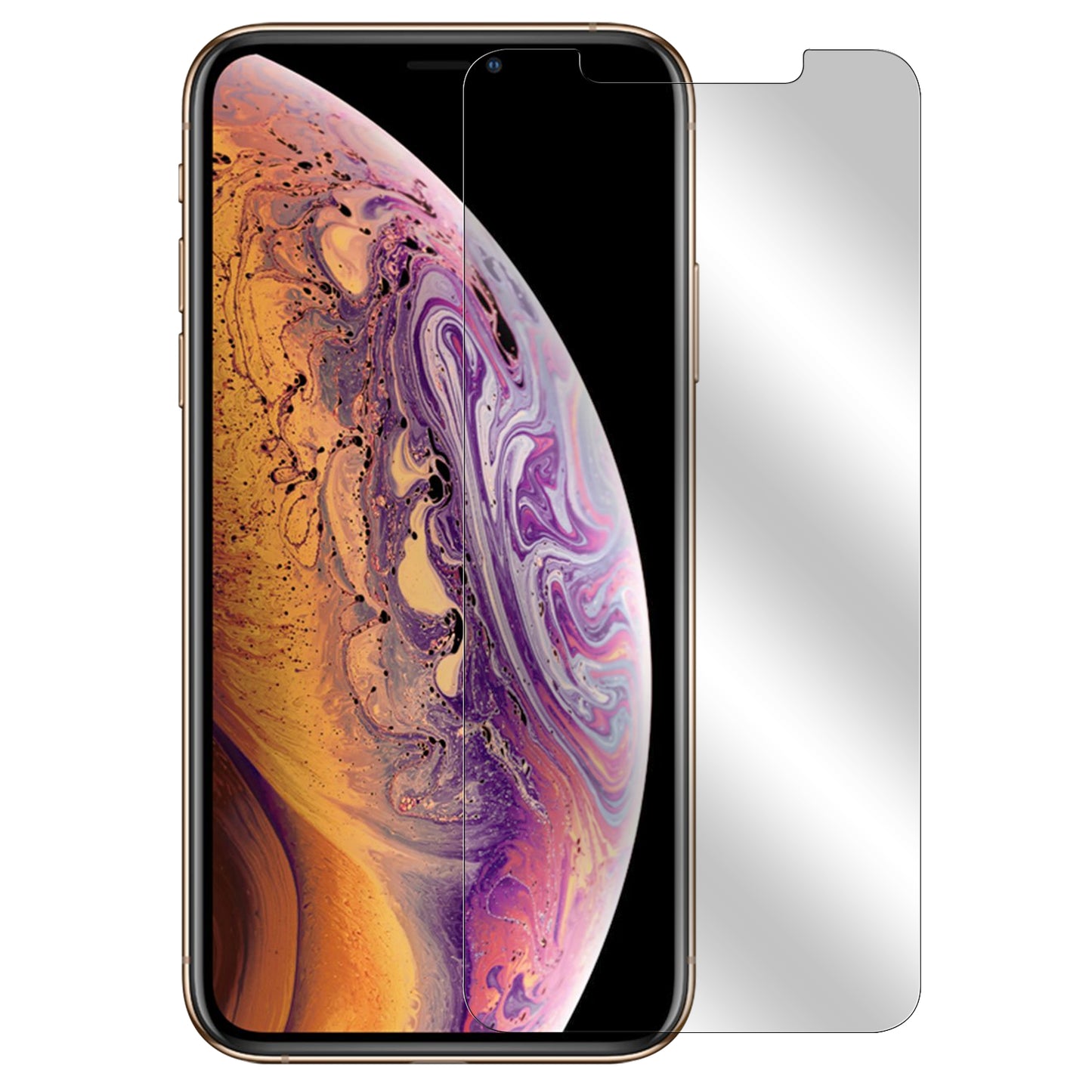 SAIPHXSM -Anti Glare Screen Protector, 9H Tempered Glass - iPhone XS Max