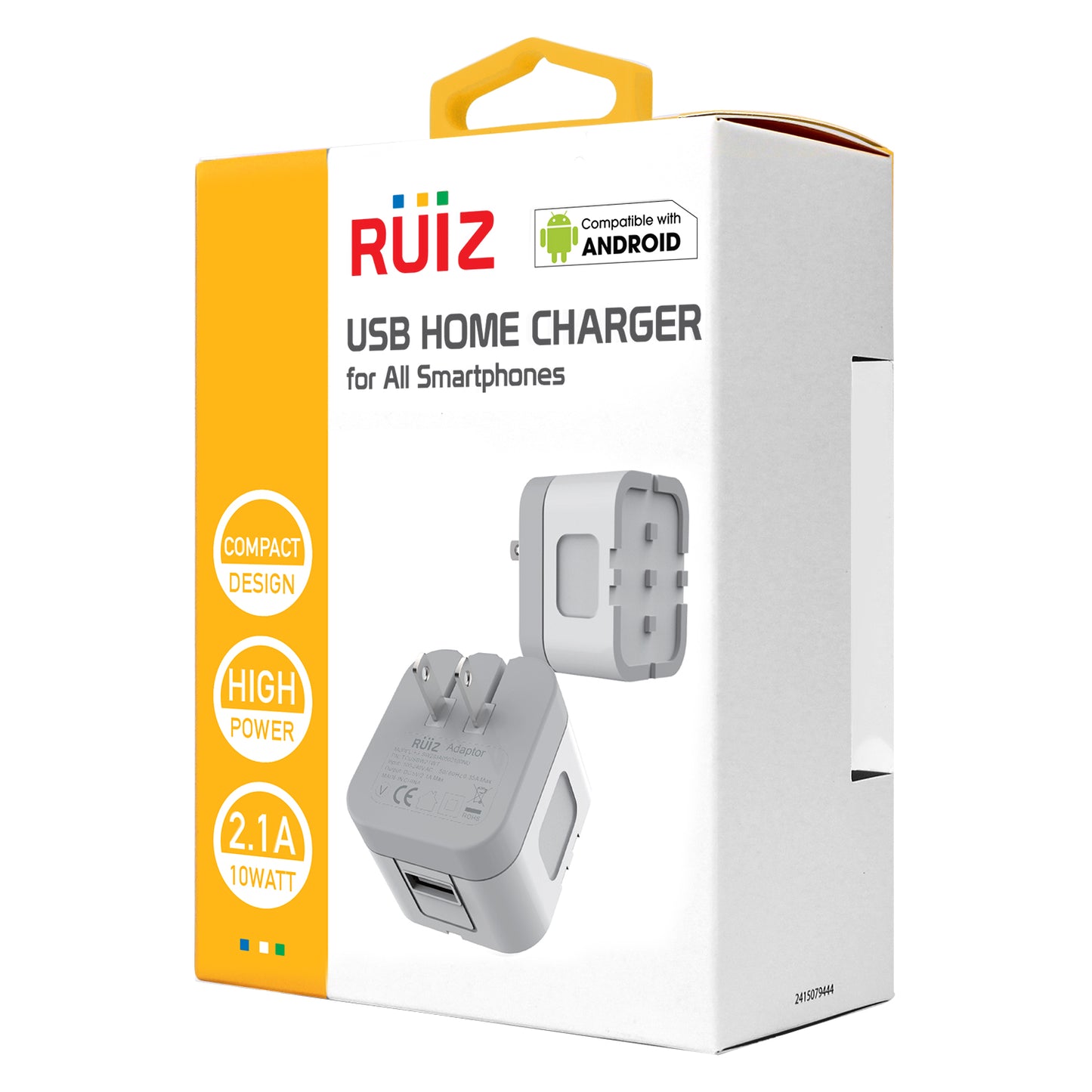 TCUSBW21WTM - Cellet 10 Watt/2.1 Amp Home Charger Compatible with Alcatel Go Flip, Go Flip 3, Go Flip V, Alcatel Cingular Flip 2/3, Alcatel MyFlip 2, QuickFlip, Smartflip 4052r 5044C & flip Micro USB Phone Charge