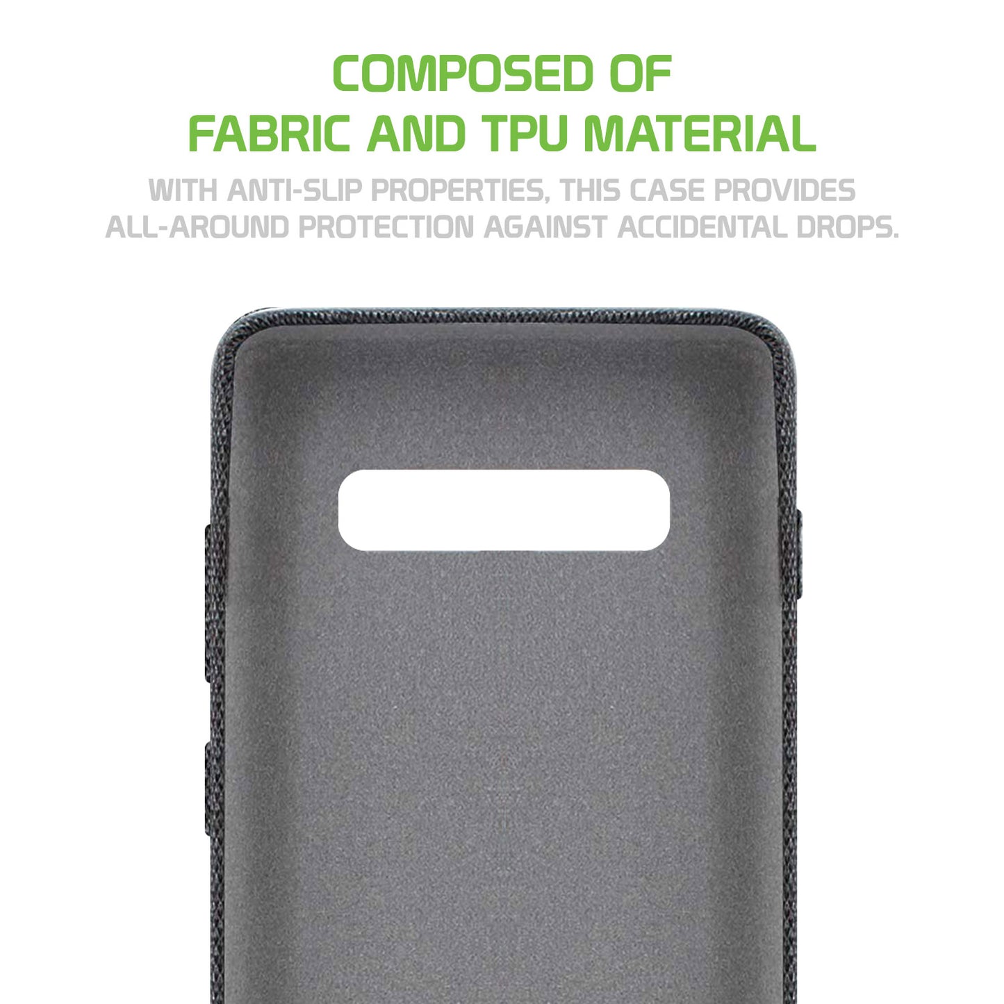 Samsung Galaxy S10 Case, Durable Slim Fabric Case for Samsung Galaxy S10 - by Cellet - Black