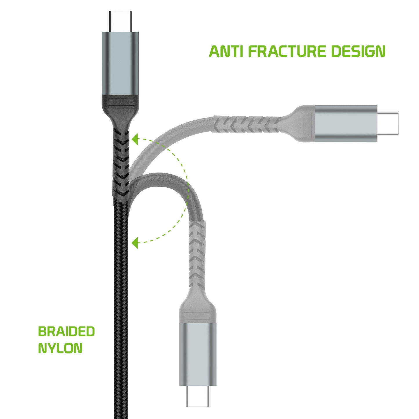 DCHDMI6 - Cellet USB-C to HDMI Cable 6.6FT – 4K 60Hz High-Speed Braided Cord – Compatible with MacBook Pro/Air, iPad Pro, iPhone 16, Samsung, Dell XPS, Chromebook, Nintendo Switch, and More