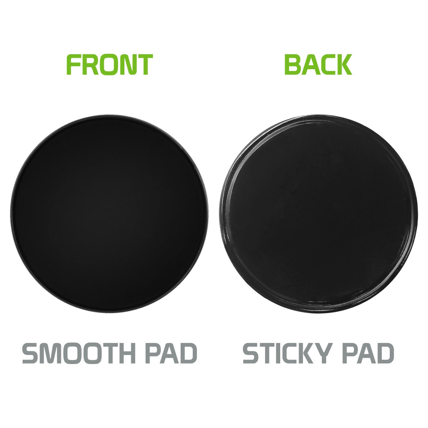 DISK3 ~ 3-Pack Phone Mounting Plate with Smooth Surface on the Front and Sticky Pad on the Back