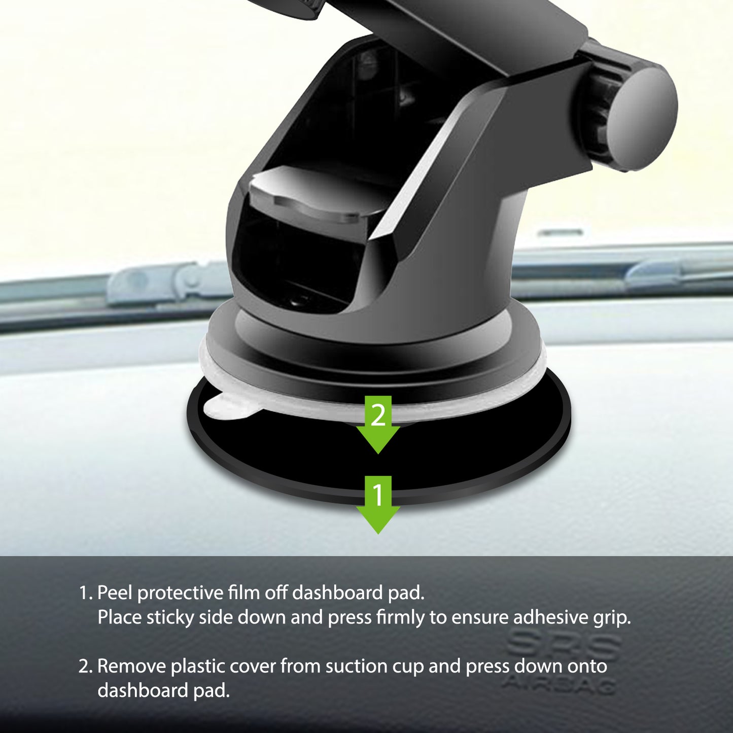 DISK3 ~ 3-Pack Phone Mounting Plate with Smooth Surface on the Front and Sticky Pad on the Back