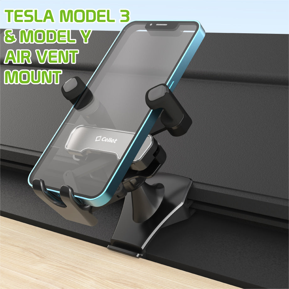 PH250 - Air Vent Mount for Tesla Model 3 & Model Y Compatible with iPhone 14, 14 Pro Max, Galaxy S22 Ultra, S22+ and More