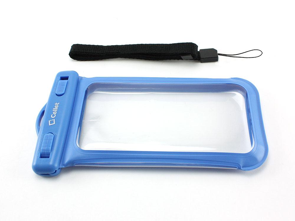 WATER5BL - Cellet Universal Waterproof Case for Apple iPhone 5 and other Similar Sized Devices - Blue