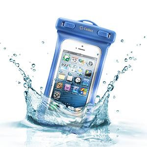 WATER5BL - Cellet Universal Waterproof Case for Apple iPhone 5 and other Similar Sized Devices - Blue