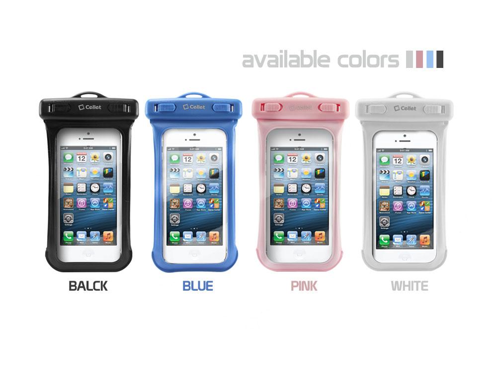 WATER5BK - Cellet Universal Waterproof Case for Apple iPhone 5 and other Similar Sized Devices - Black