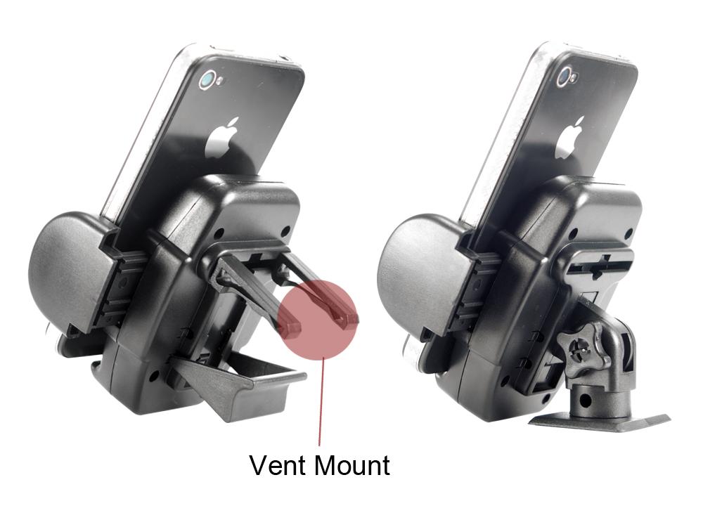 PHBLACK3 - Cellet Dashboard/Phone Holder for Phones up to 2.5 Inches Wide