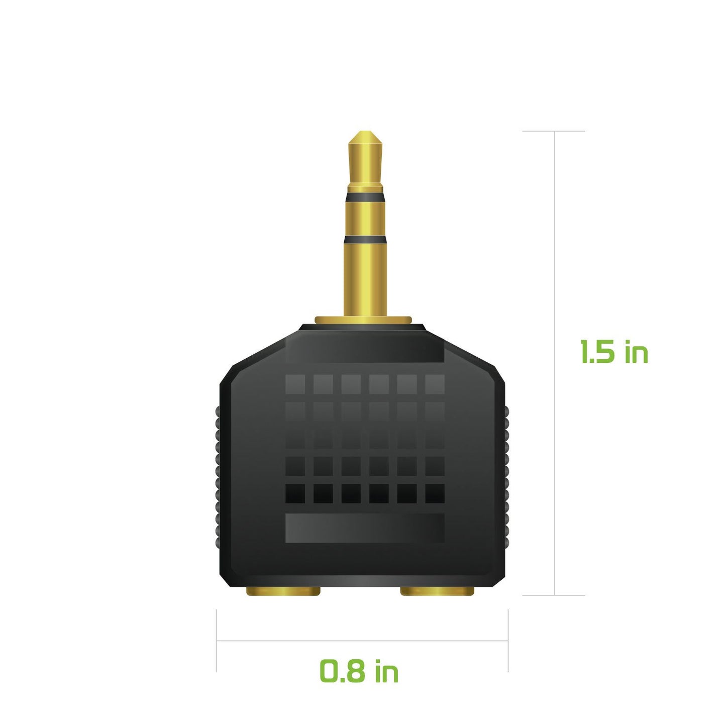 CNY2 - Cellet Single 3.5mm pin to double 3.5mm hole Headphone Split Adapter