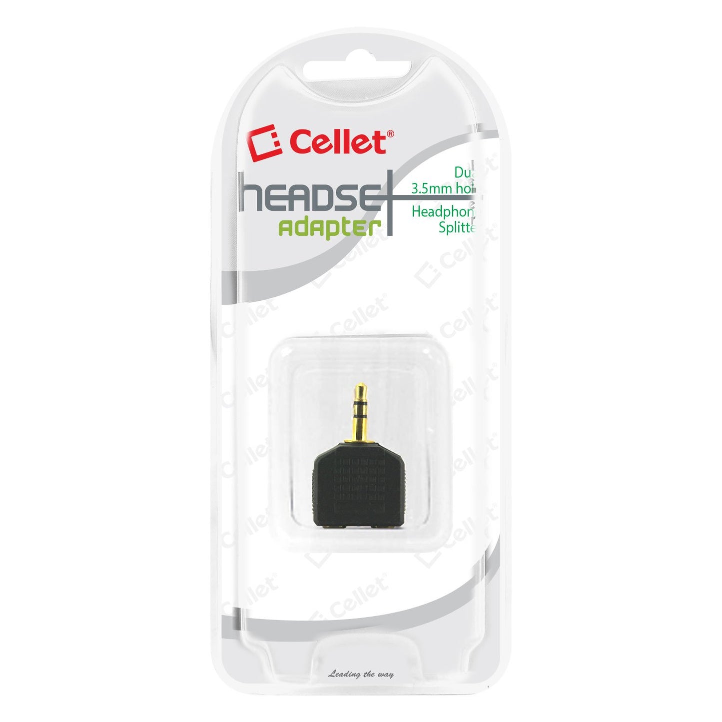 CNY2 - Cellet Single 3.5mm pin to double 3.5mm hole Headphone Split Adapter