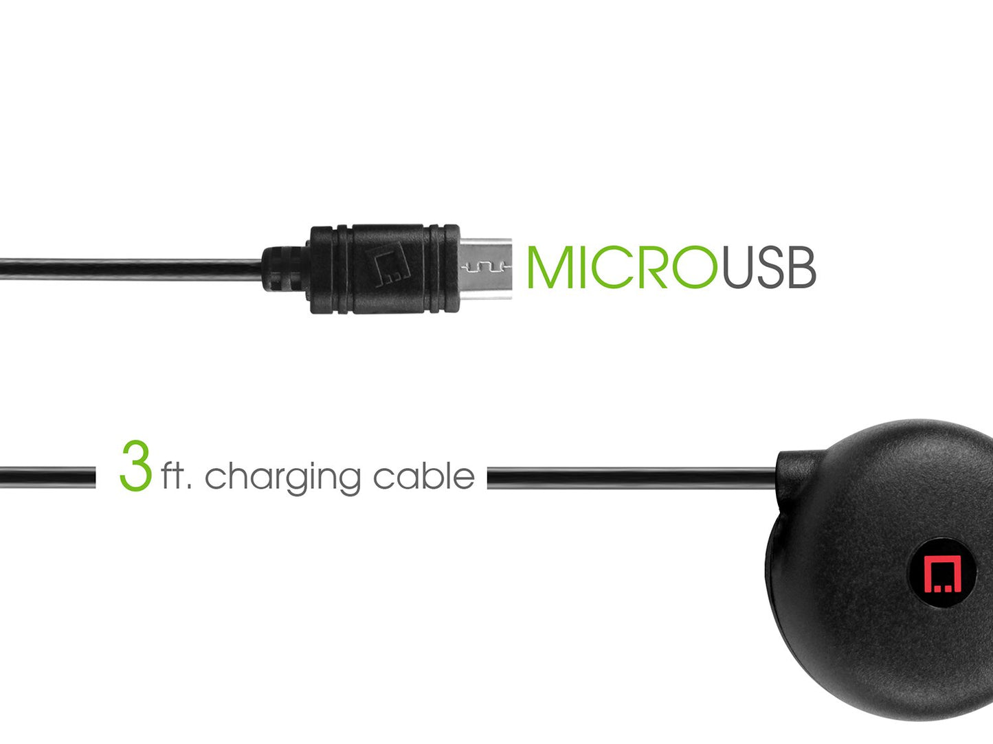 PMOTQ9RB - Cellet Compact Micro USB Retractable Plug in Car Charger