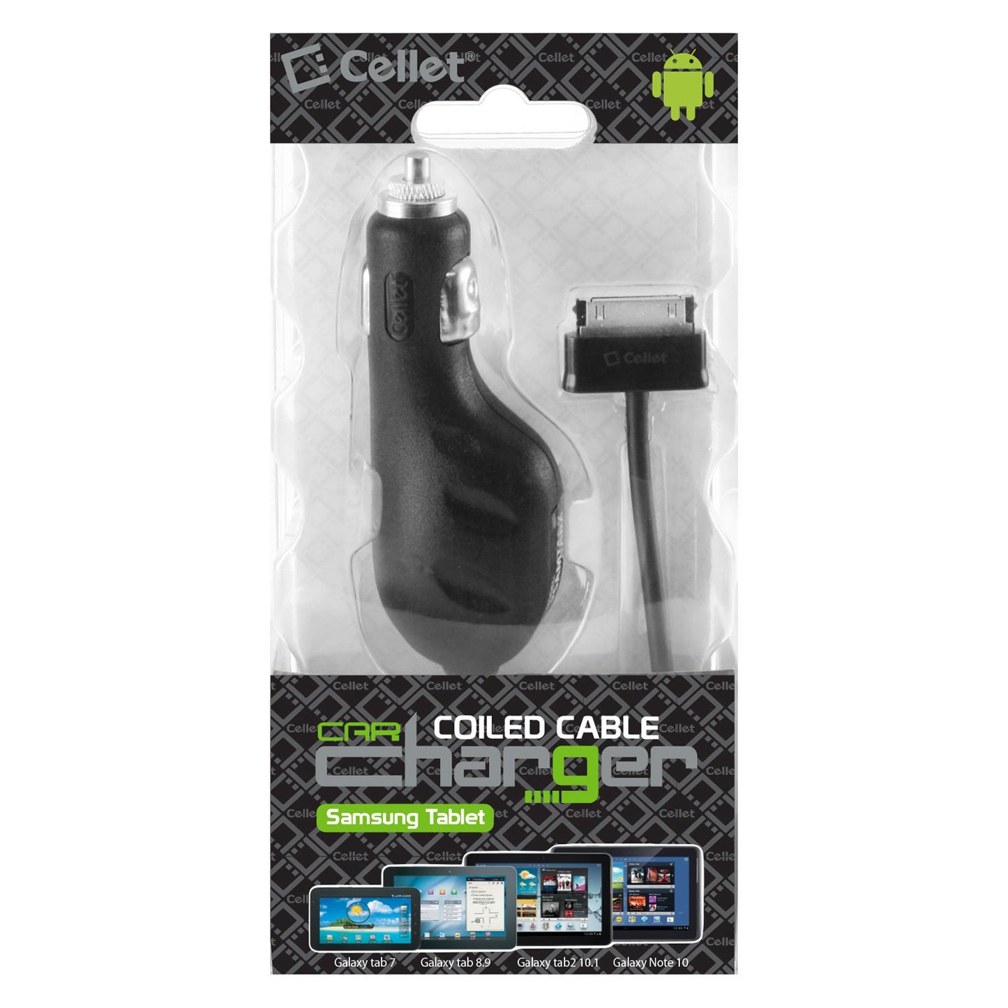 Car Charger for Samsung Tablet, Samsung Tablet Car Charger, 30 Pin Car Charger with Coil Cable