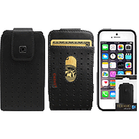 LTERS2 - Cellet Teramo Leather Case with Credit Card Slot for iPhone 5 5S, MOTO X, G with (Slim Case on)