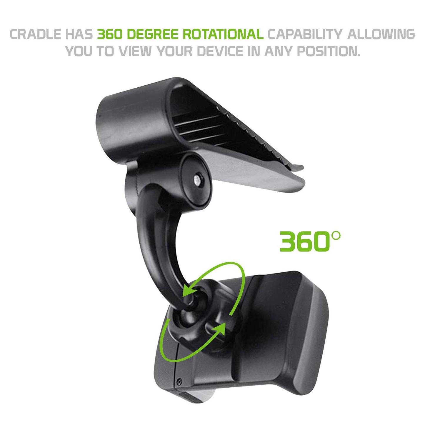 PH700 - Cellet Sun Visor Clip Phone Mount Holder with 360 Degree Rotation iPhone 13 Pro Max, Galaxy S22 and Smartphones