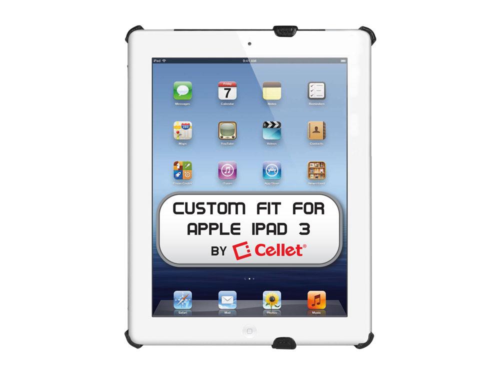 LAPPIPD303 - Apple iPad 3 Black Leather Case With Media Kickstand 4 Adjustable Angles