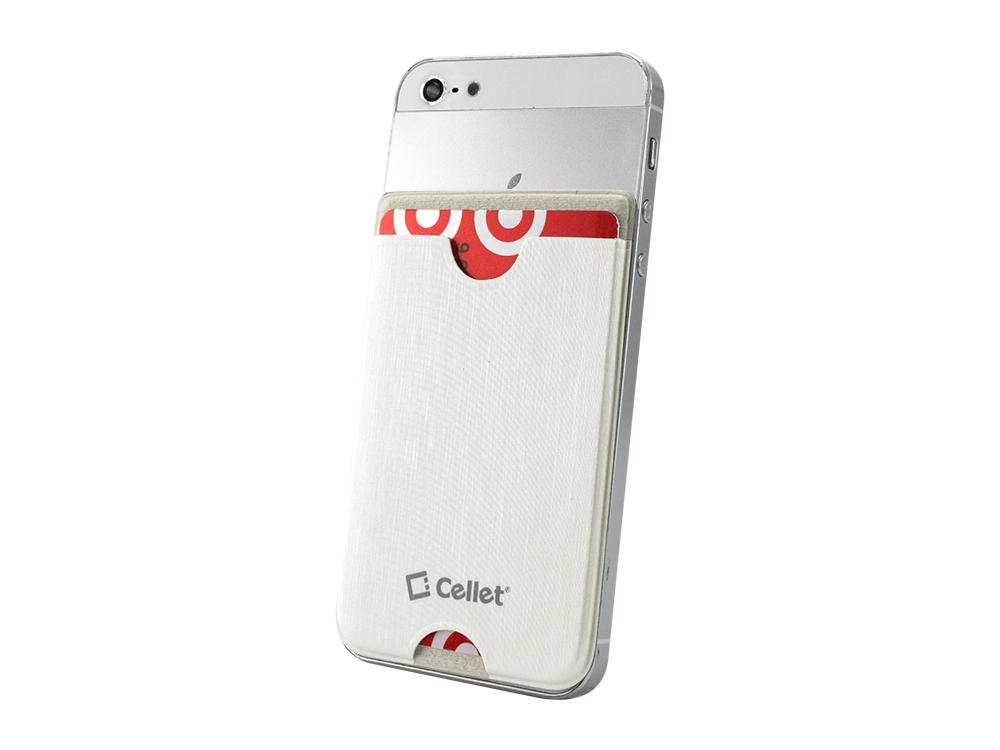 CRSLVWT - EZStick Universal ID/Credit Card Holder for Smartphones - White