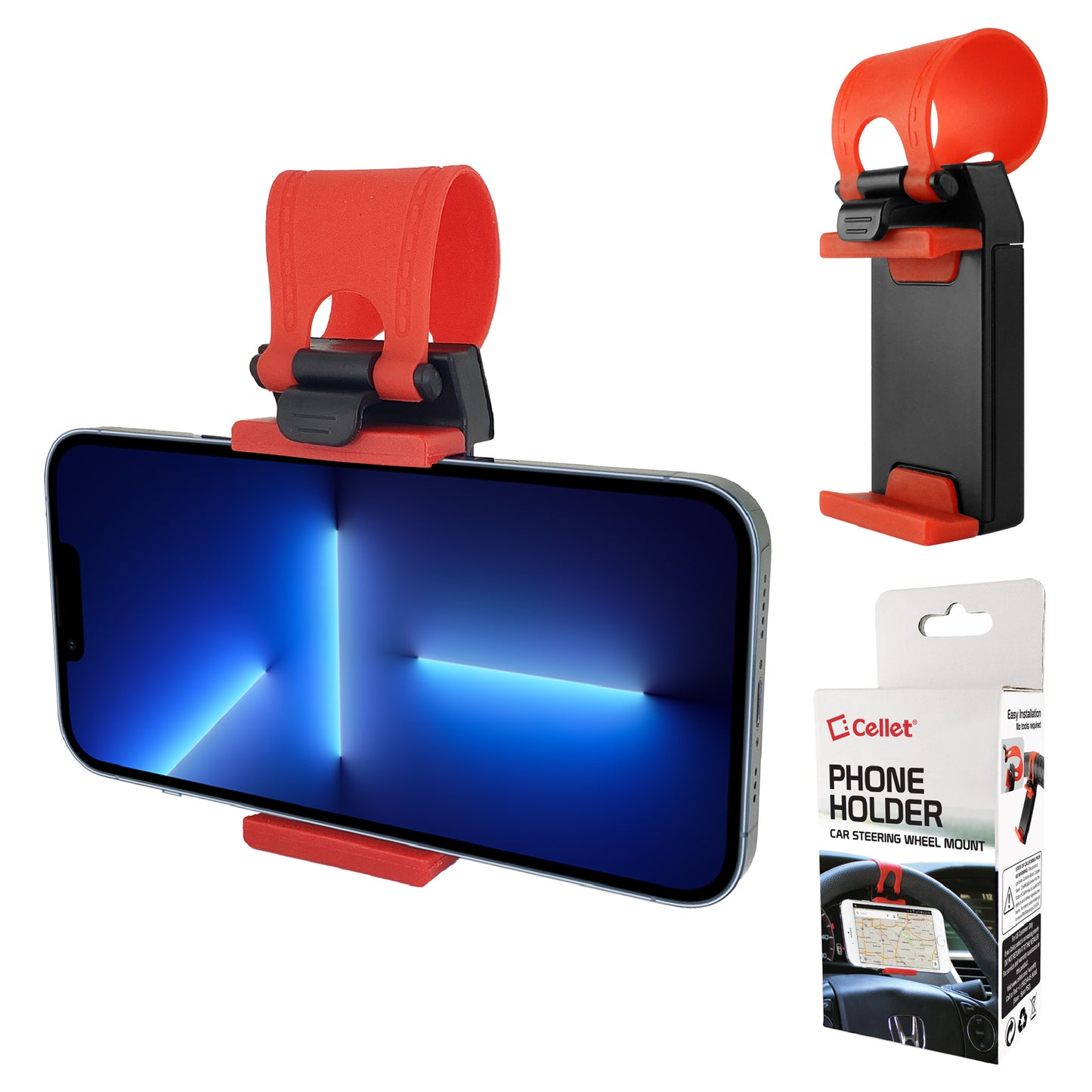 CELLET CAR STEERING WHEEL PHONE HOLDER