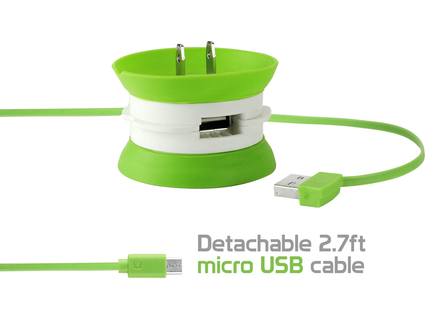 TMMICROGR - CELLET COMPACT MICRO CHARGER GREEN