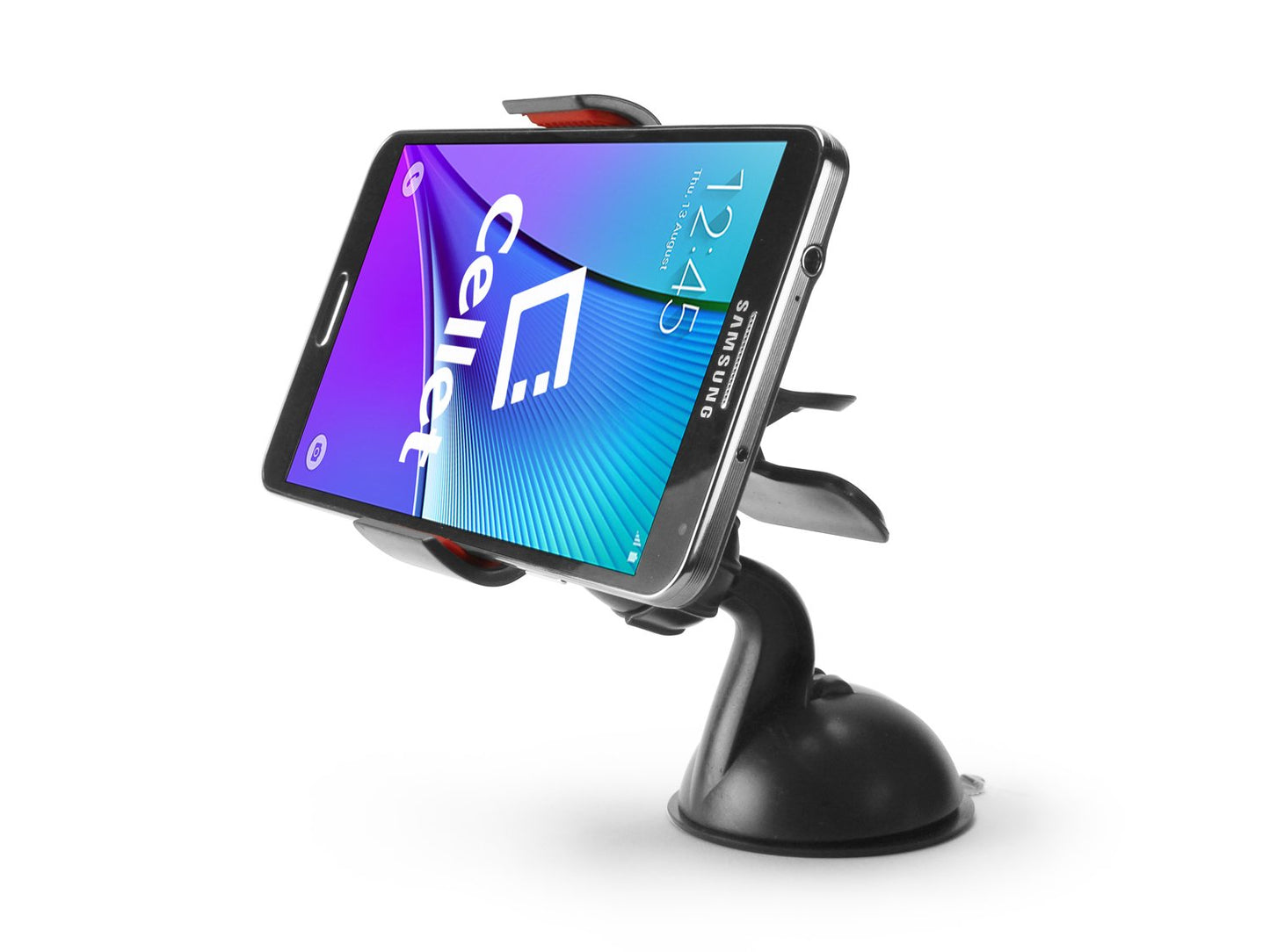 PHT850BKC - Heavy Duty Dashboard and Windshield Phone Holder Mount Clip Cradle