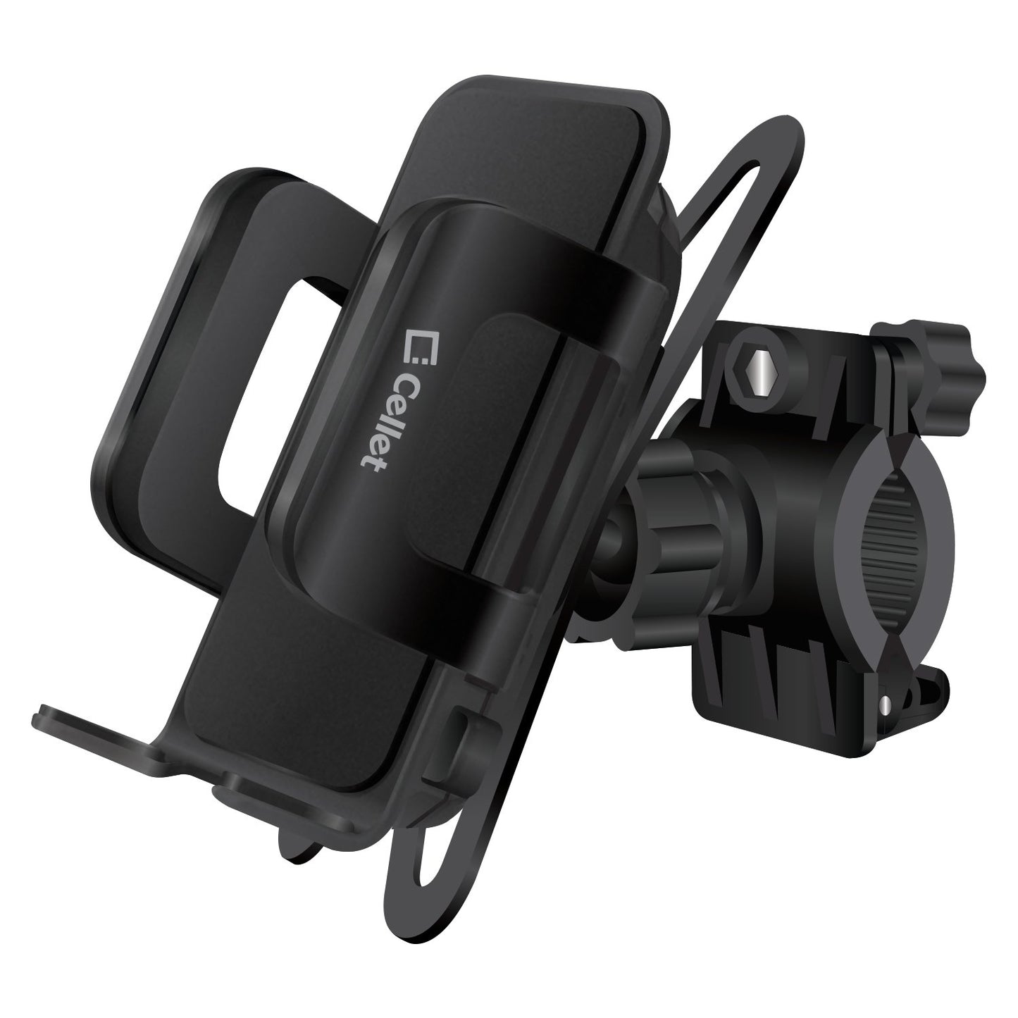 PHM400 - Cellet Universal Bicycle & Motorcycle Holder Mount with One Touch Arm Release Button Compatible to Most Smartphones