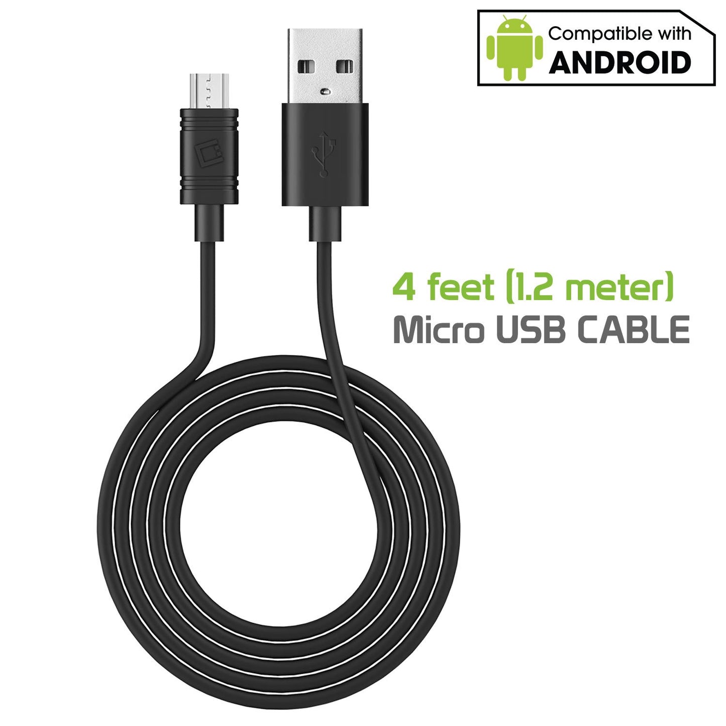 TCMICRO21GBK - CELLET Hi-Powered 10W / 2.1 Amp Home Charger (Micro USB cable included) - Black