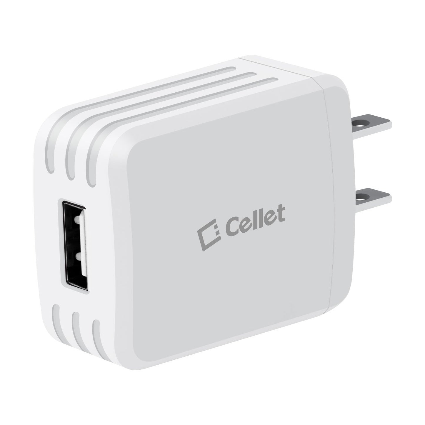 TCMICRO21GWT - Cellet Hi-Powered 10W / 2.1 Amp Home Charger (Micro USB cable included) - White