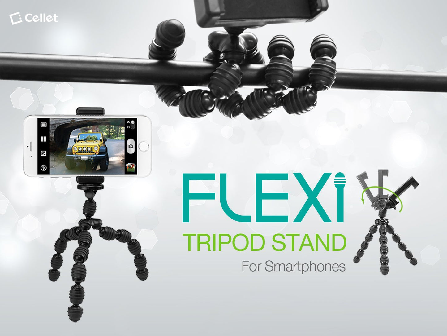 Adjustable Tripod Cell Phone Holder Mount Flexible Stand Heavy Duty Universal