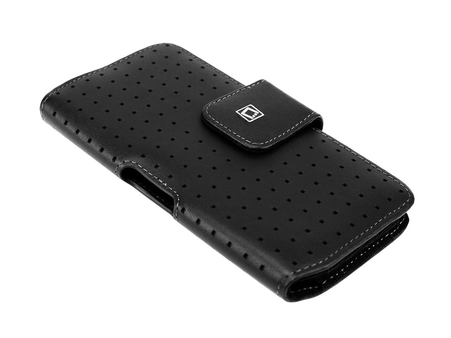 LTERN4H - Cellet Horizontal Teramo Leather Pouch for iPhone 8/8+ GALAXY S8PLUS 7PLUS With Heavy Duty 360 Swivel clip (All Fits with Slim Case On)