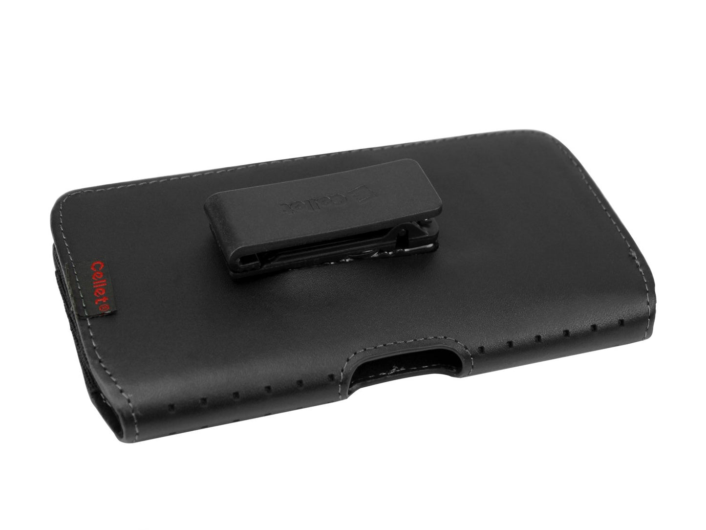 LTERN4H - Cellet Horizontal Teramo Leather Pouch for iPhone 8/8+ GALAXY S8PLUS 7PLUS With Heavy Duty 360 Swivel clip (All Fits with Slim Case On)