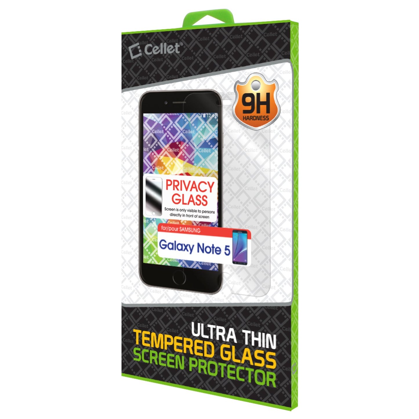 SYSAMN5 - Cellet Premium Tempered Privacy Glass Screen Protector for Samsung Galaxy Note 5 (0.8mm)