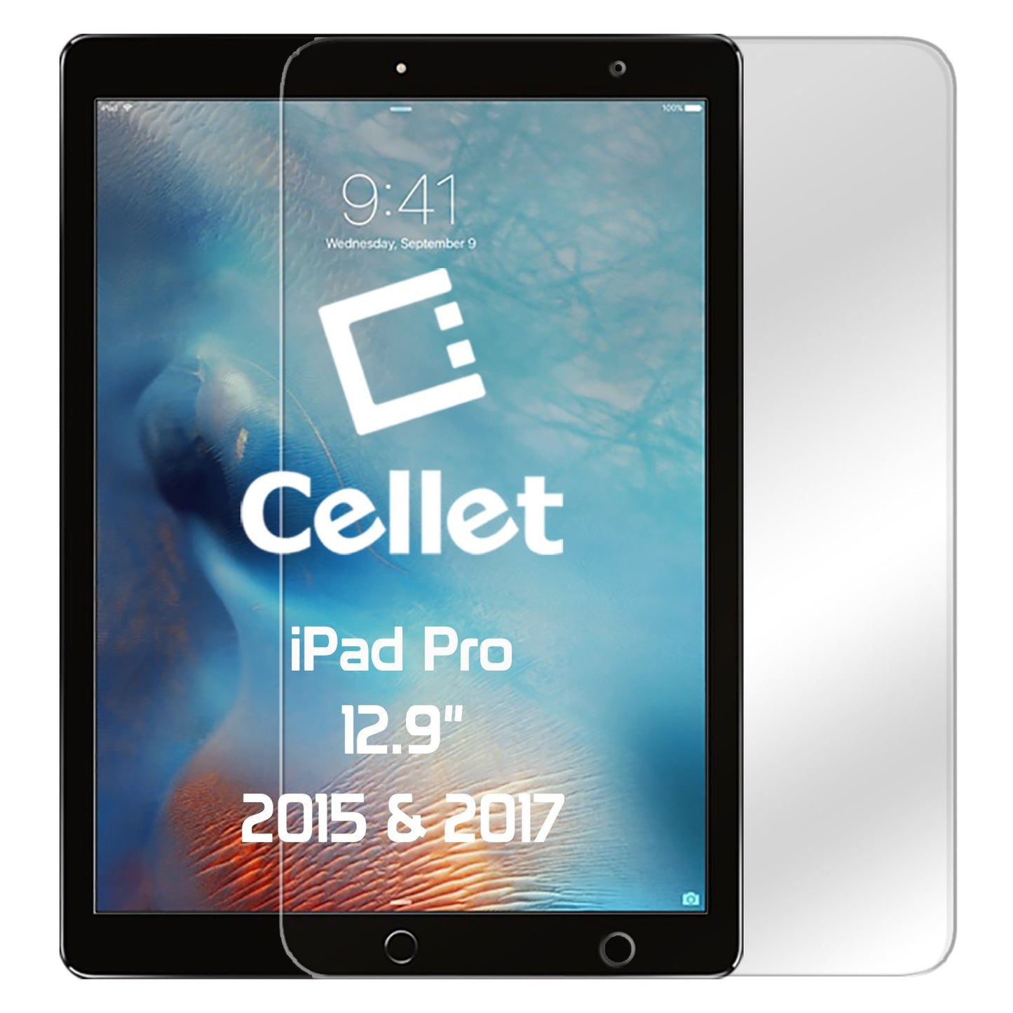 SGIPHPRO129 - Cellet iPad Pro 12.9-inch Tempered Glass Screen Protector (2017), Cellet 0.3mm Premium Tempered Glass Screen Protector