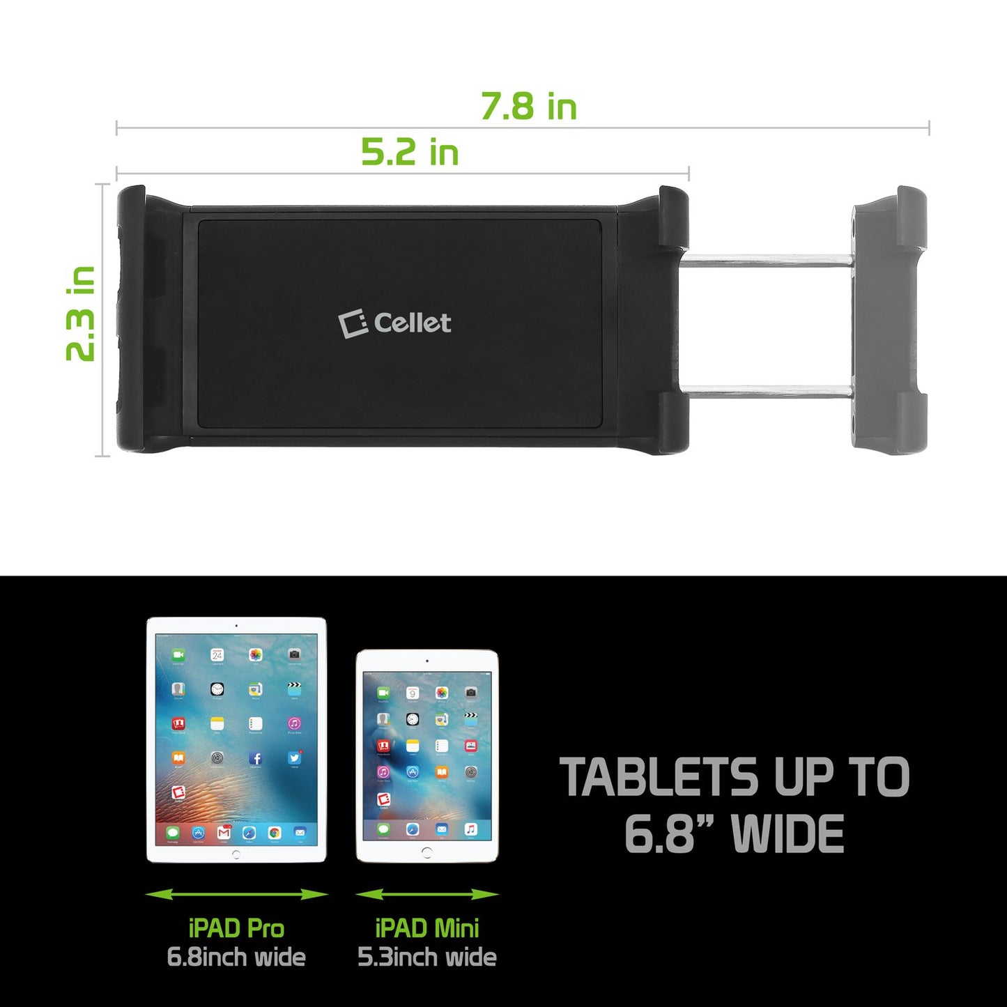 PHCDTAB- Universal CD Slot Insert Phone & Tablet Mount, Adjustable Rotating 360 Cradle