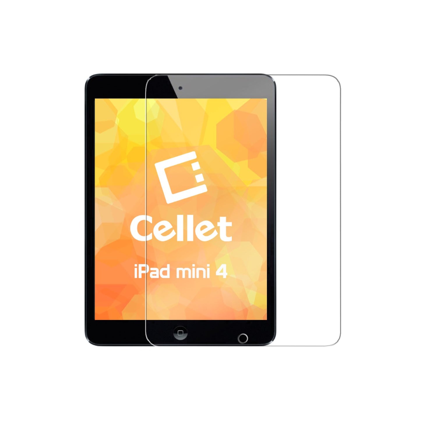 SGIPHMINI4 - iPad Mini 4 Tempered Glass Screen Protector, Cellet Premium Tempered Glass Screen Protector for iPad Mini 4