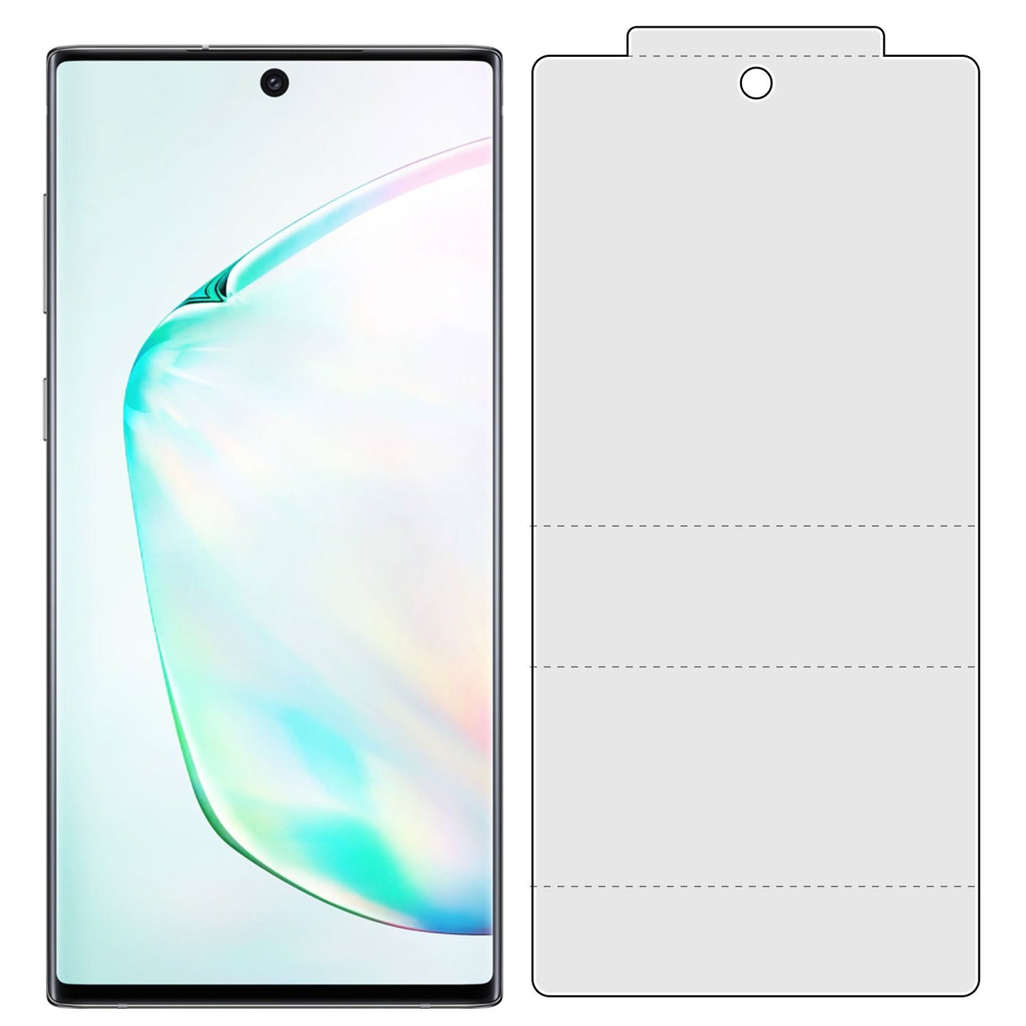 STSAMN10 - Full Coverage Flexible TPU Screen Protector Cover- Samsung Galaxy Note 10