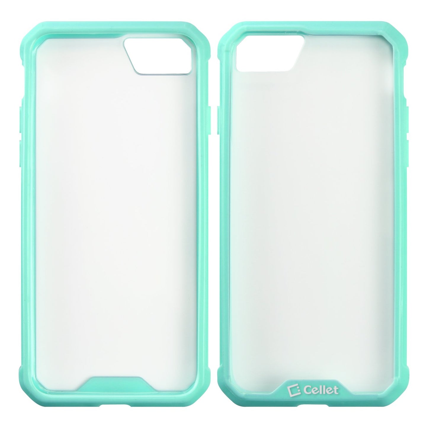 CCIPH7P6GR - iPhone 7/ 8 Plus Heavy Duty HD Clear Ultra Slim Hybrid Phone Case - Green/Clear