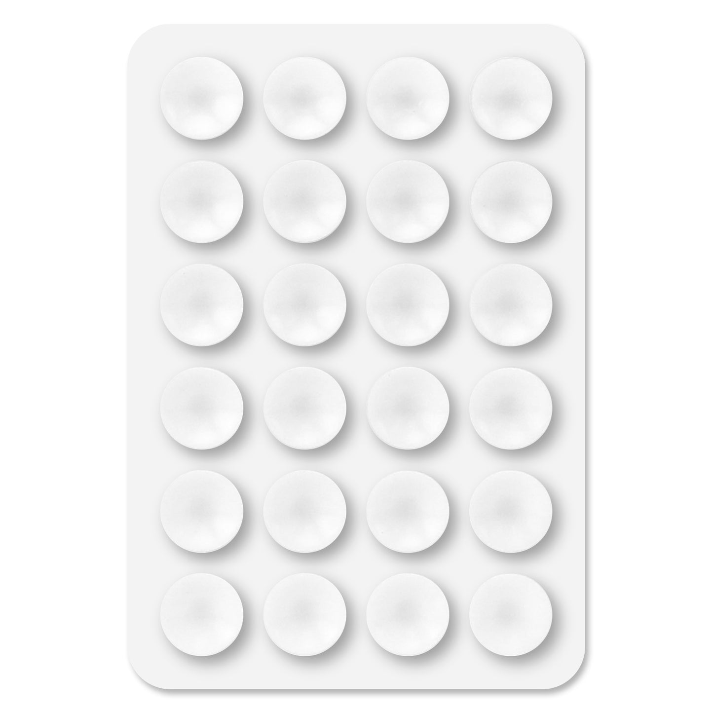 SCUPWT - Cellet Multipurpose Mini Suction Cup Mat with Strong 3M Adhesive - White