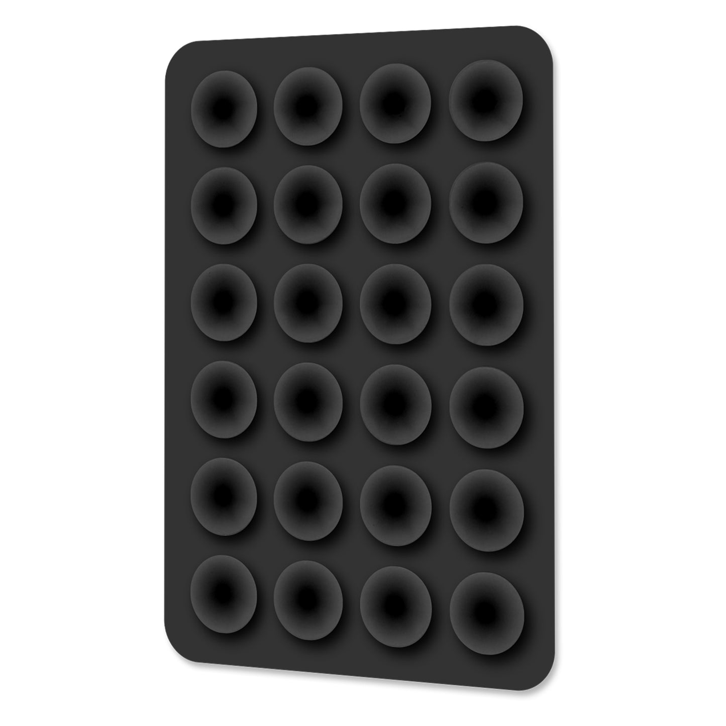 SCUPBK - Cellet Multipurpose Mini Suction Cup Mat with Strong 3M Adhesive - Black