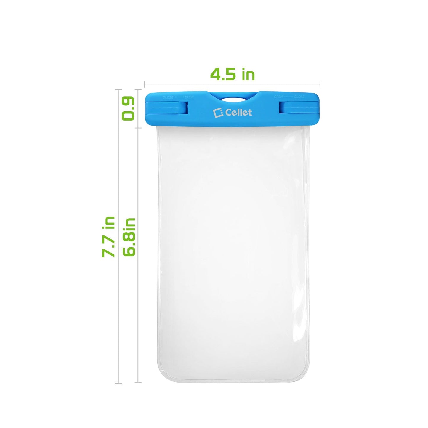 WATER1BL - Cellet Universal IPX8 Waterproof Case for Apple iPhone 7 Plus, Digital Cameras, MP3 Players and More - Blue