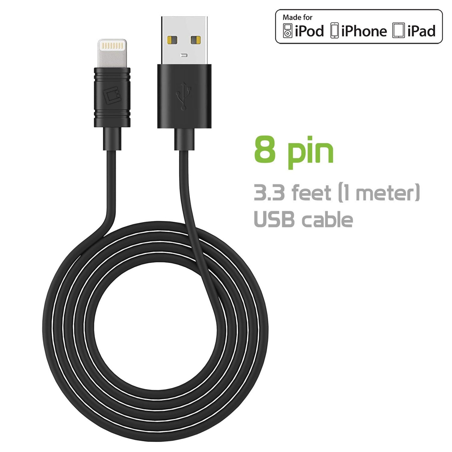 Home Charger for iPhone, iPad, iPod 13 Pro Max mini 12 11 XS X XR SE 2-USB Port include (Apple MFI Certified) Lighting Cable UL Certified
