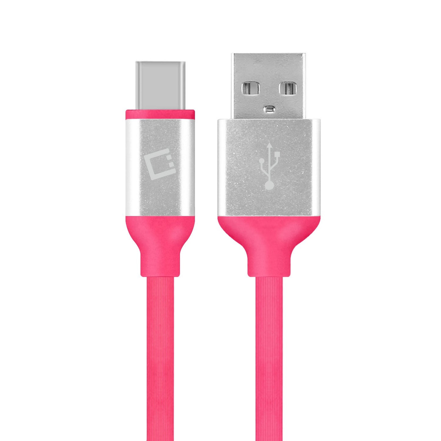 DCA4PK - Cellet Flexible / Soft / Tangle-Free USB-C to USB-A Data cable - Pink