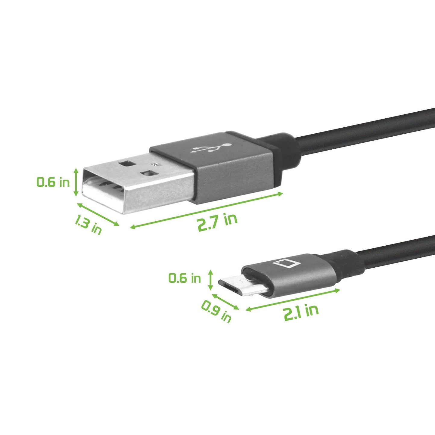 DAMICRO33BK - Micro USB Cable, Cellet 3.3ft USB-A 2.0 to Micro USB Charging + Data Sync Cable for Samsung, HTC, Android, Nokia and More