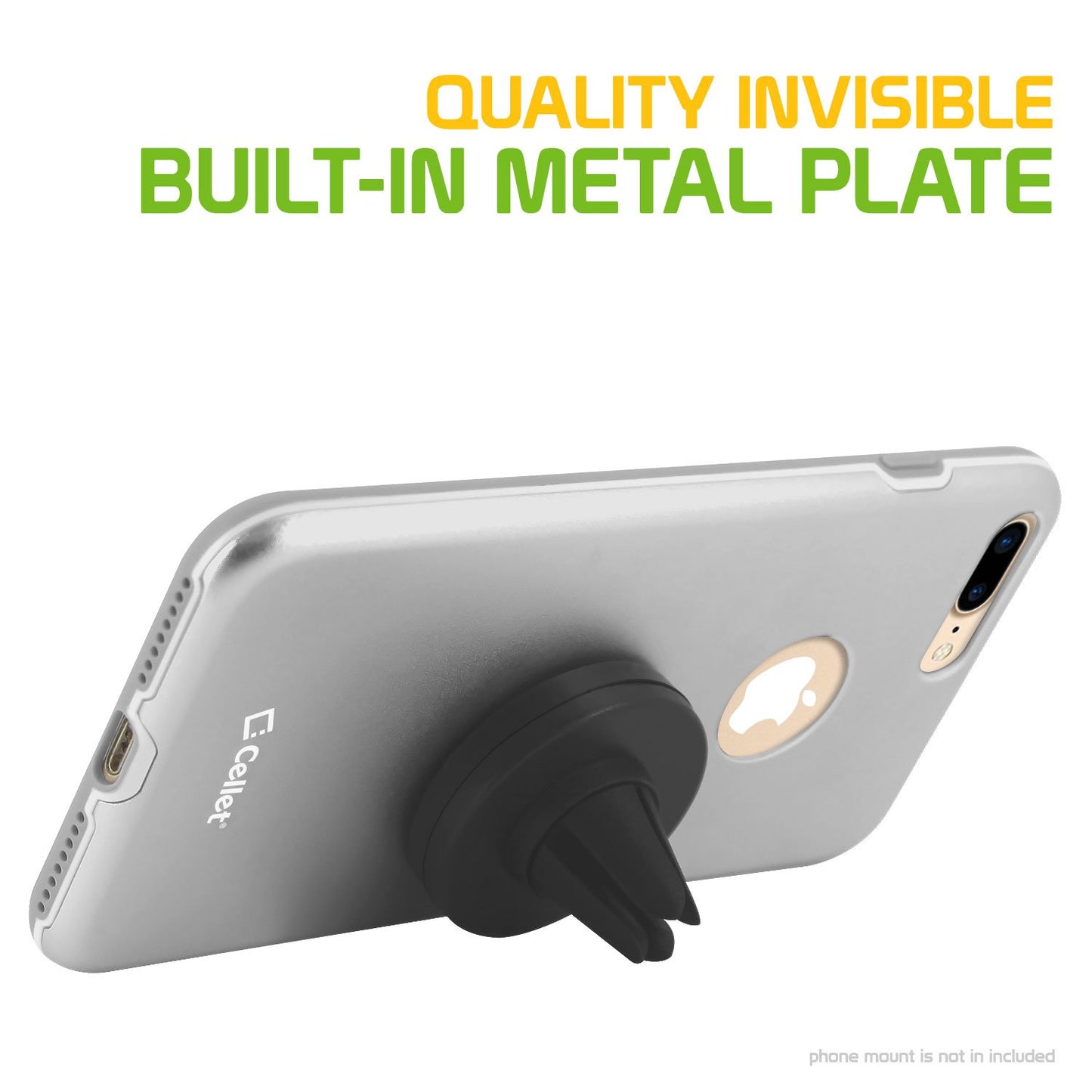 CCIPH7PGY - Apple iPhone 7/ 8 Plus Matte Metallic Case (Built-in metal plate, Works with Magnetic phone holder) - Gray