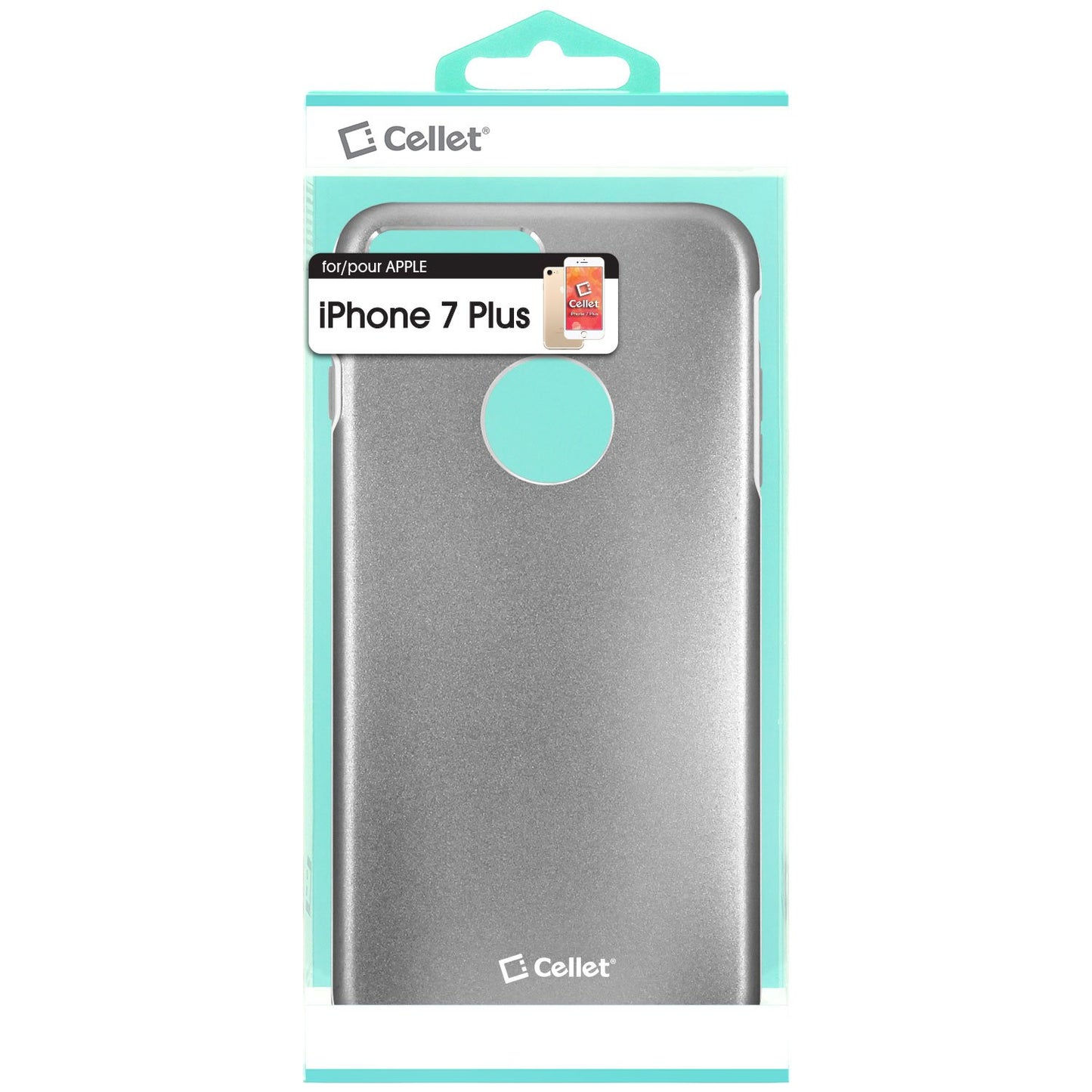 CCIPH7PGY - Apple iPhone 7/ 8 Plus Matte Metallic Case (Built-in metal plate, Works with Magnetic phone holder) - Gray